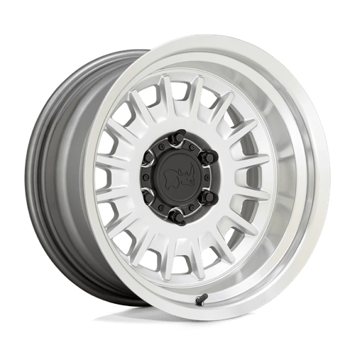 Black Rhino Aliso 16x8 6x139.7 ET0, Silver, Mirror Cut Face & Lip