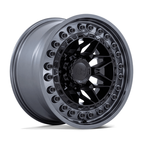 Black Rhino Alpha 20x10" 5x127 ET-18, Matte Black, Gunmetal Lip