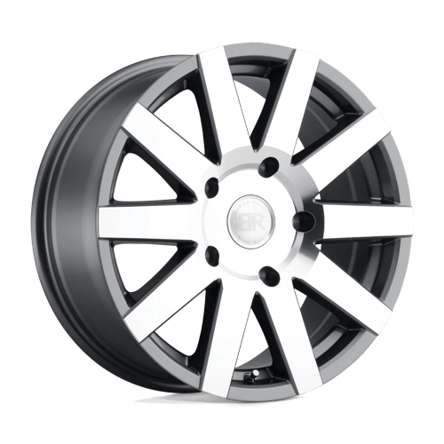 Black Rhino Journey 18x8 5x130 ET48, Gloss Gunmetal, Mirror Cut Face