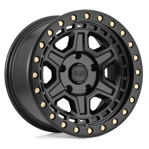 Black Rhino Reno 18x9.5 6x139.7 ET12, Flat Black, Brass Bolts