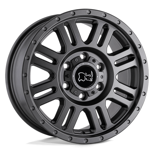 Black Rhino Yellowstone 18x8 5x130 ET48, Flat Gunmetal