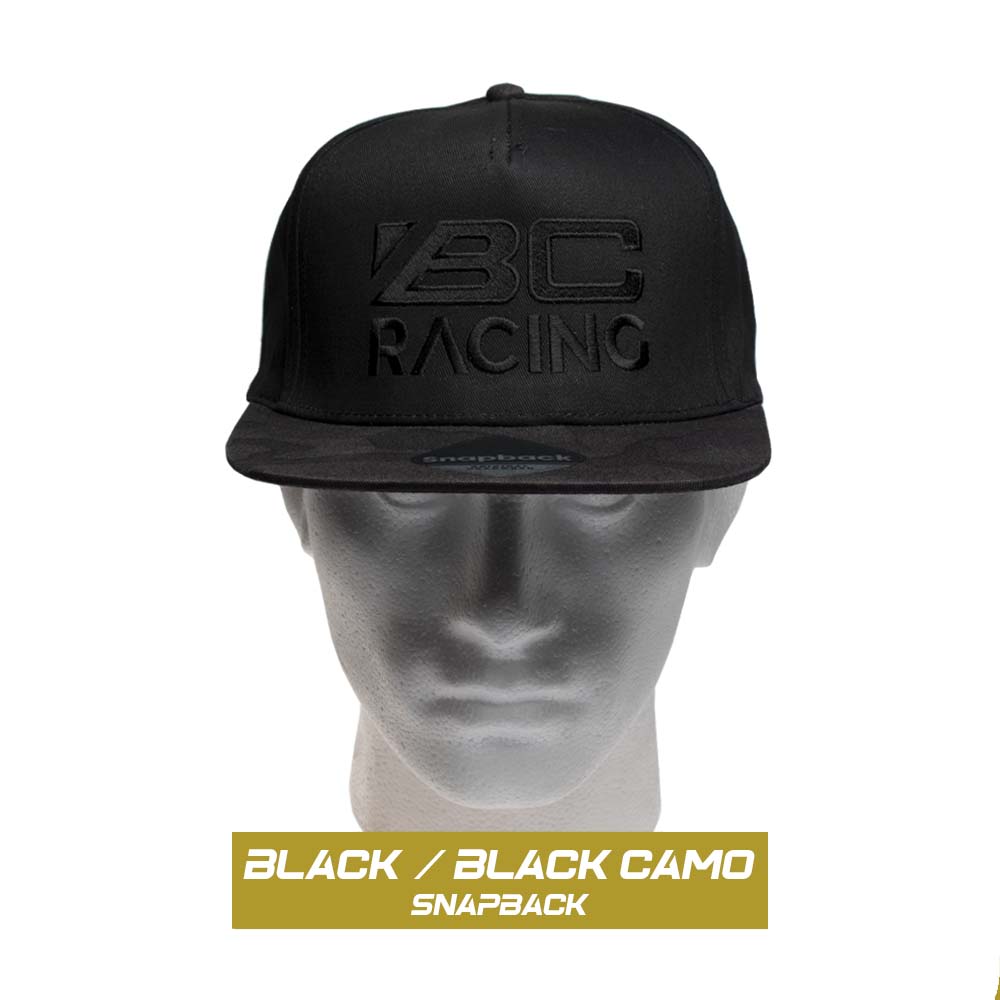 Black & Black Camo Peak Snapback