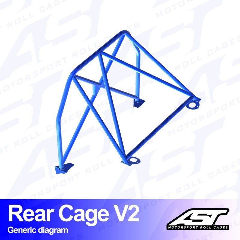 AST Rollcages V2 Bolt-In Rear Roll Cage for Mazda MX-3