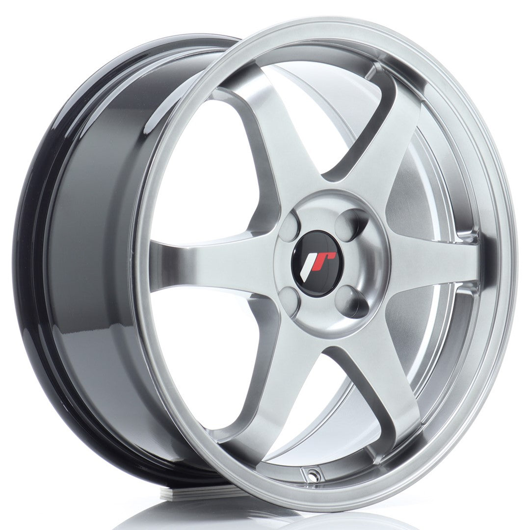 Japan Racing JR-3 18x8" (4 hole custom PCD) ET20-45, Hyper Black