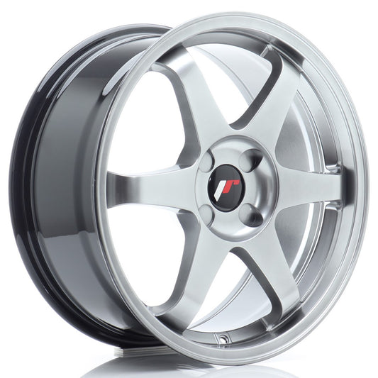 Japan Racing JR-3 18x8" (4 hole custom PCD) ET20-45, Hyper Black