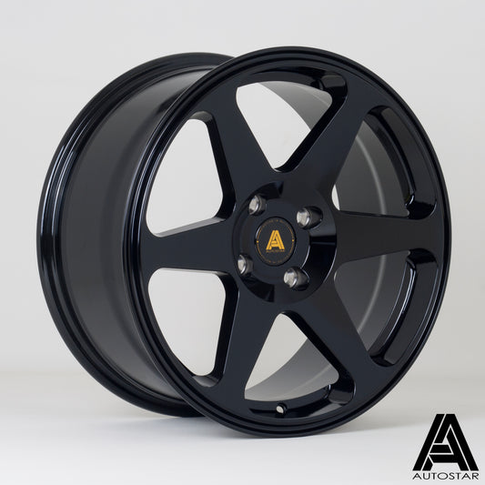 Autostar Chaser 17x8" 4x108 ET35, Gloss Black