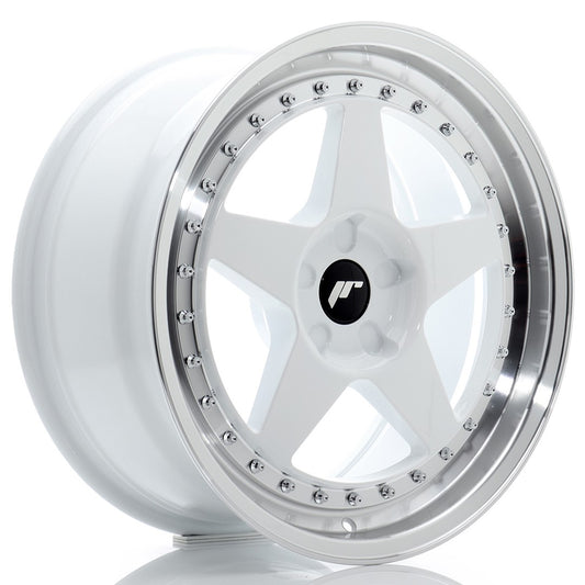 Japan Racing JR-6 18x8.5" (5 hole custom PCD) ET20-40, White