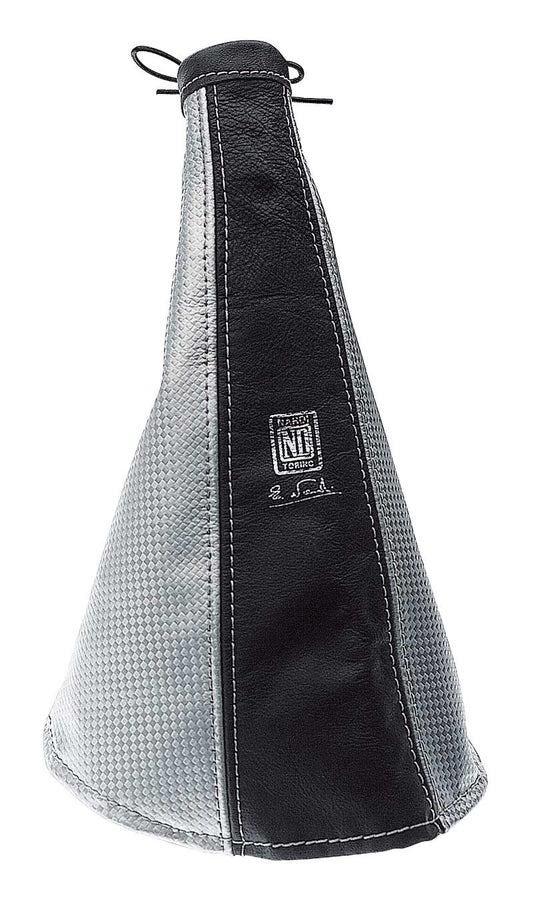 Nardi Handbrake Gaiter in Black & Grey Leather