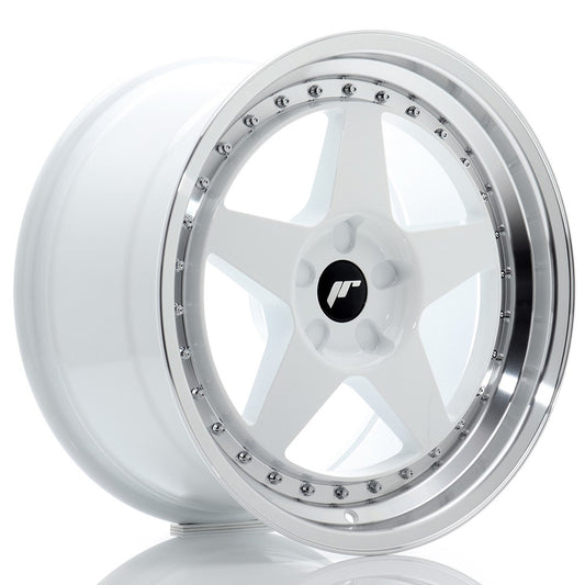 Japan Racing JR-6 18x9.5" (5 hole custom PCD) ET20-40, White