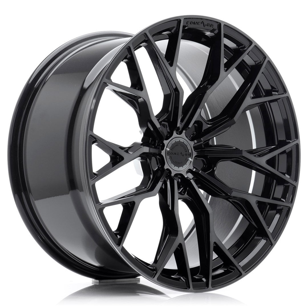 Concaver CVR1 21x11.5" (5 hole custom PCD) ET17-58, Double Tinted Black