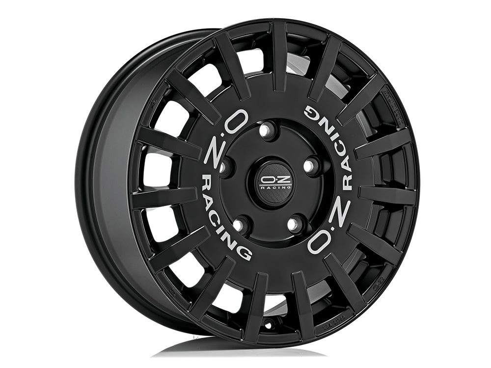OZ Rally Racing Van 18x7.5" 5x160 ET48, Flat Black, Silver Lettering