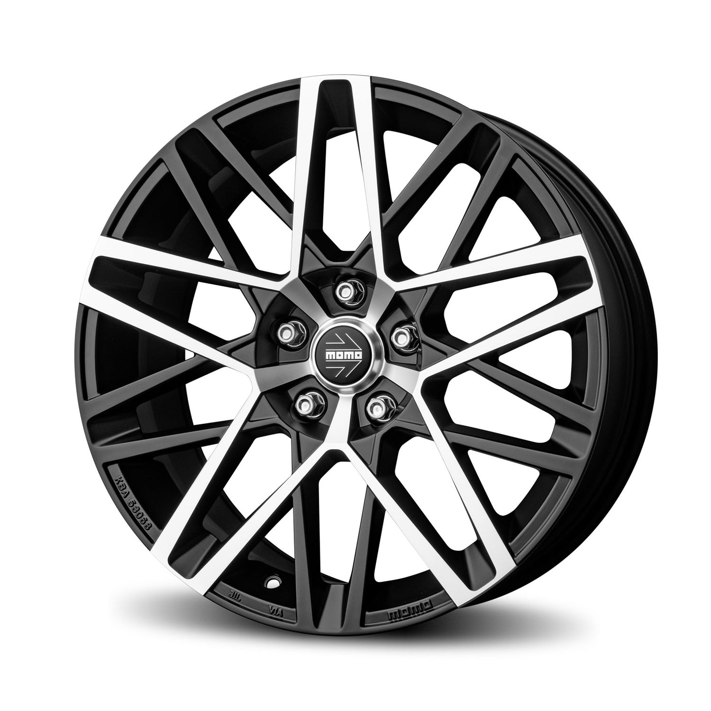 Momo Avenger 17x7" 5x112 ET40, Matt Black Polished