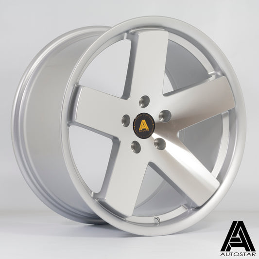 Autostar Euro 18x9.5" 5x112 ET33, Silver, Polish Face