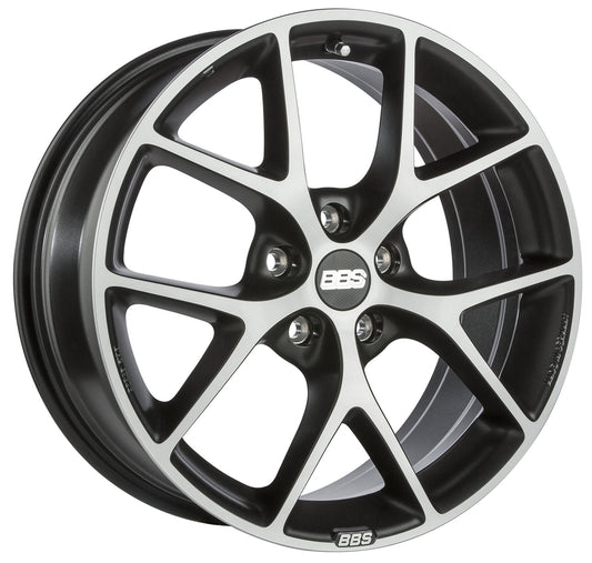 BBS SR 18x8" 5x100 ET48, Black Diamond Cut (SR024)