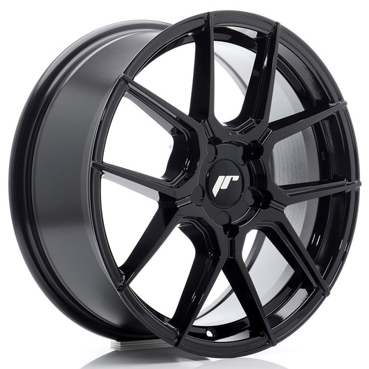 Japan Racing JR-30 17x7" (5 hole custom PCD) ET20-40, Gloss Black
