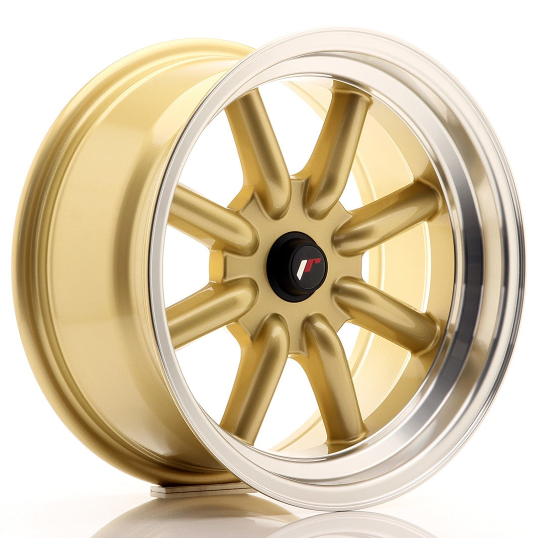 Japan Racing JR-19 16x8" (4 & 5 hole custom PCD) ET-20-0, Gold