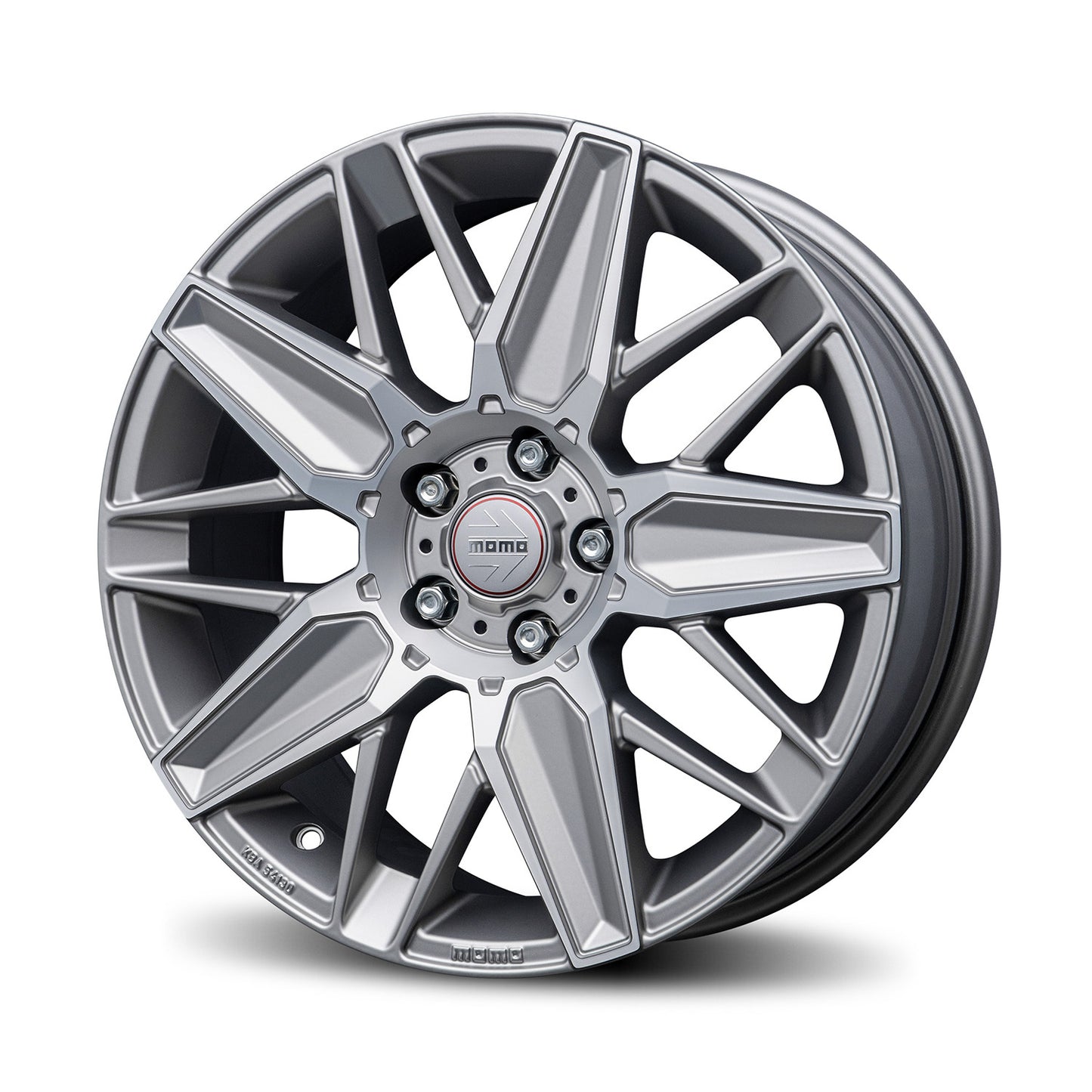 Momo Evoluzione 18x8" 5x108 ET42, Matt Titan & Silver