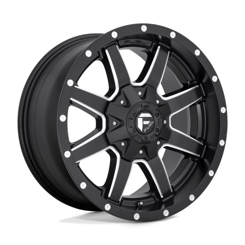 Fuel D538 Maverick 22x12 8x165.1 ET-44, Flat Black, Gloss Lip