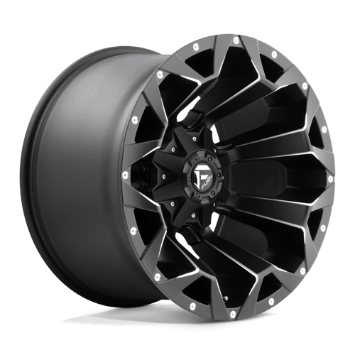 Fuel D546 Assault 20x12" 6x135/139.7 ET-43, Flat Black, Gloss Lip