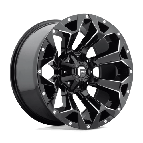 Fuel D576 Assault 20x10" 8x165.1 ET-18, Gloss Black Milled