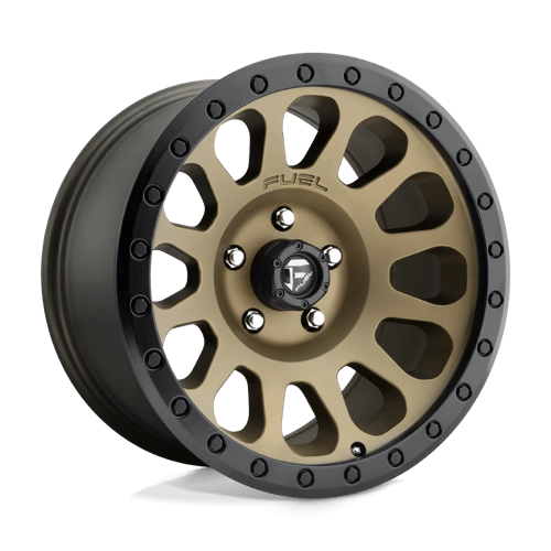 Fuel D600 Vector 17x8.5 6x139.7 ET07, Flat Bronze, Black Ring