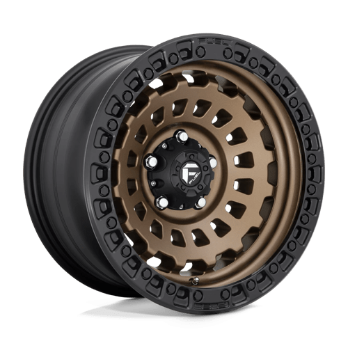 Fuel D634 Zephyr 17x9 5x127 ET-12, Flat Bronze, Black Ring
