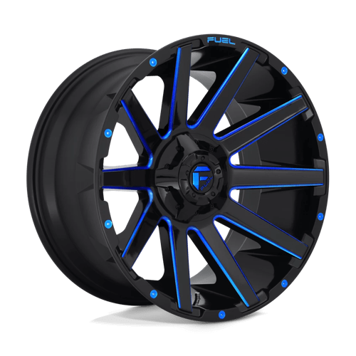 Fuel D644 Contra 20x9 6x135/139.7 ET02, Gloss Black & Blue