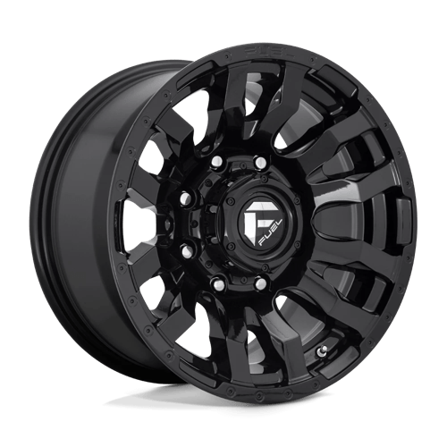 Fuel D675 Blitz 22x10" 8x180 ET-18, Gloss Black