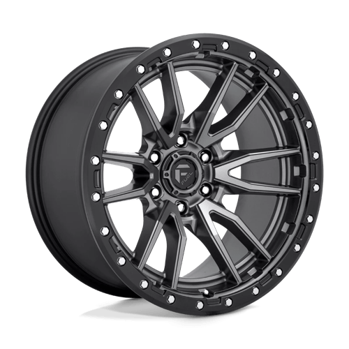 Fuel D680 Rebel 20x10 6x139.7 ET-18, Flat Gunmetal, Black Ring