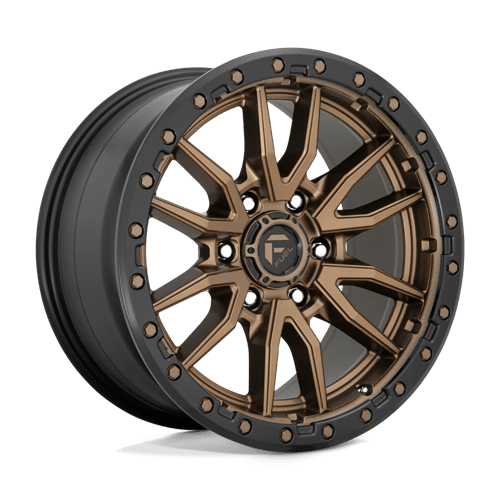 Fuel D681 Rebel 17x9" 6x139.7 ET-12, Flat Bronze, Black Ring