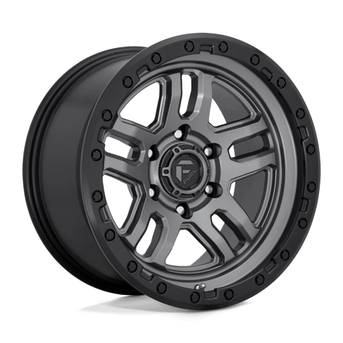 Fuel D701 Ammo 20x9" 6x135 ET01, Flat Gunmetal, Black Ring