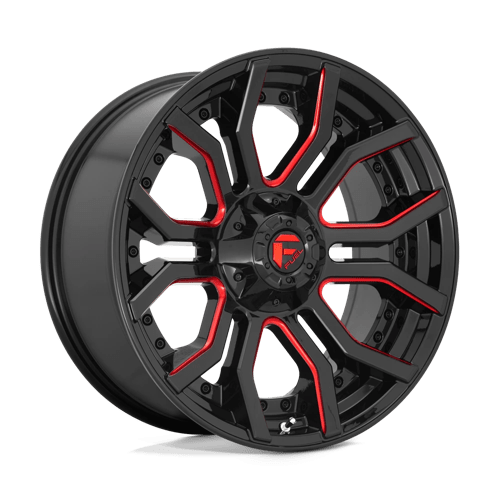 Fuel D712 Rage 20x9 6x135/139.7 ET01, Gloss Black & Red