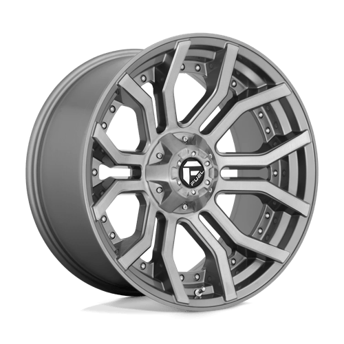Fuel D713 Rage Platinum 20x10 6x135/139.7 ET-18, Brushed Gunmetal Tinted Clear