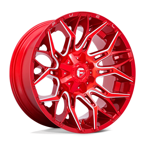 Fuel D771 Twitch 22x10 8x165.1 ET-18, Candy Red Milled