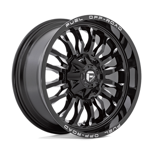 Fuel D795 Arc 22x12" 6x135/139.7 ET-44, Gloss Black Milled
