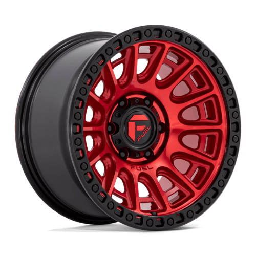 Fuel D834 Cycle 17x9" 5x127 ET-12, Candy Red, Black Ring