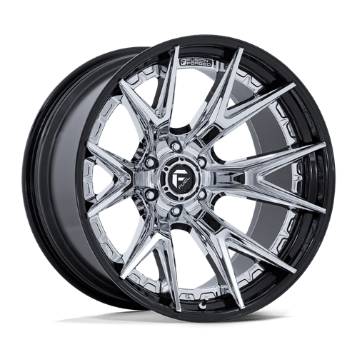 Fuel FC402 Catalyst 24x12" 6x139.7 ET-44, Chrome, Black Lip
