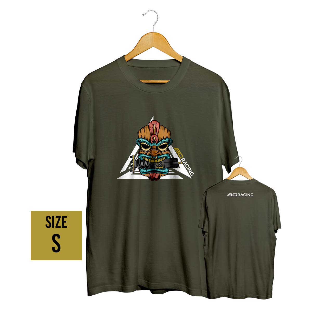 BC 'Tiki' T-Shirt Military Green (Small)