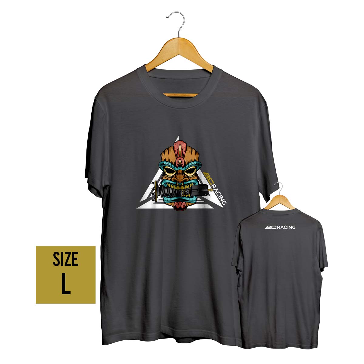 BC 'Tiki' T-Shirt Dark Heather (Large)