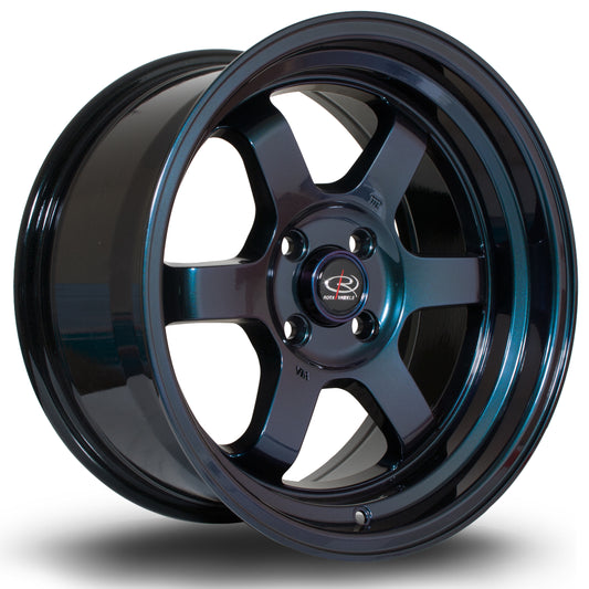 Rota Grid V 16x8" 4x100 ET20, Chrome / Titanium