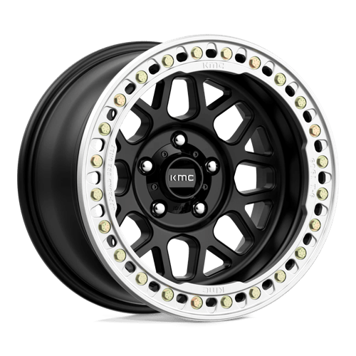 KMC KM235 Grenade Crawl Beadlock 17x9" 5x127 ET-38, Satin Black