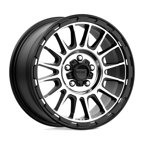 KMC KM542 Impact 17x8" 5x114.3 ET35, Satin Black, Machined Spokes