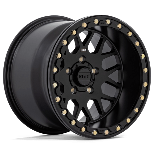 KMC KS235 Grenade Beadlock 14x7" 4x110 ET38, Satin Black