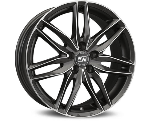 MSW 24 16x7" 4x100 ET30, Gunmetal Full Polished