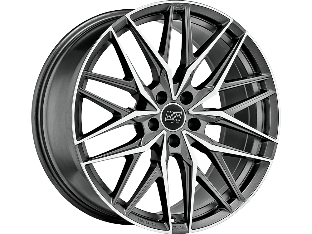 MSW 50 21x8.5" 5x114.3 ET40, Gunmetal, Machined Spokes