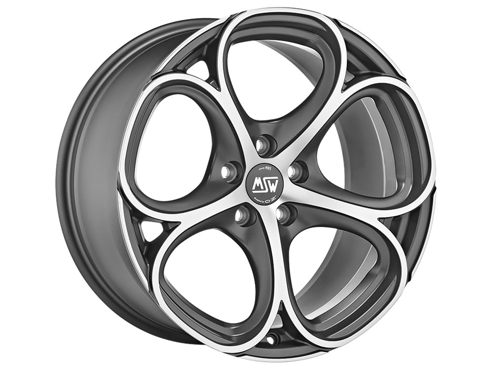 MSW 82 18x8" 5x110 ET30, Gunmetal, Machined Spokes