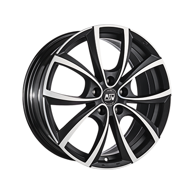 MSW 27 17x7.5" 5x110 ET40, Gloss Black, Machined Spokes