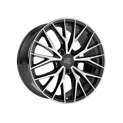MSW 44 20x9" 5x112 ET35, Gloss Black, Machined Spokes