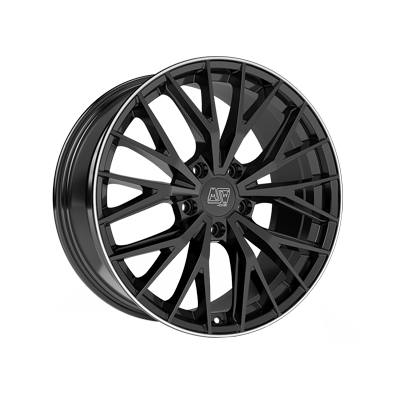 MSW 44 20x8.5" 5x114.3 ET30, Gloss Black, Machined Spokes