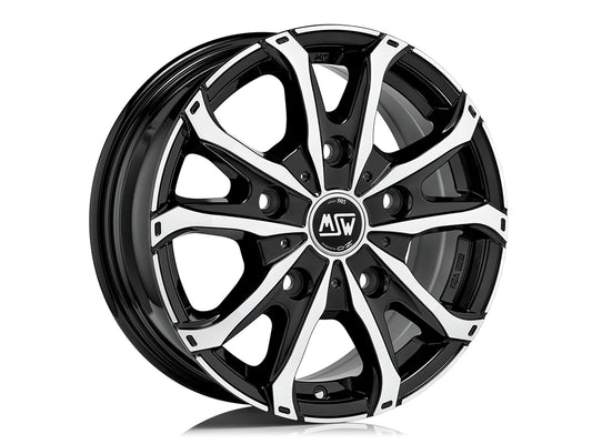MSW 48 Van 17x7" 5x130 ET68, Black Full Polished